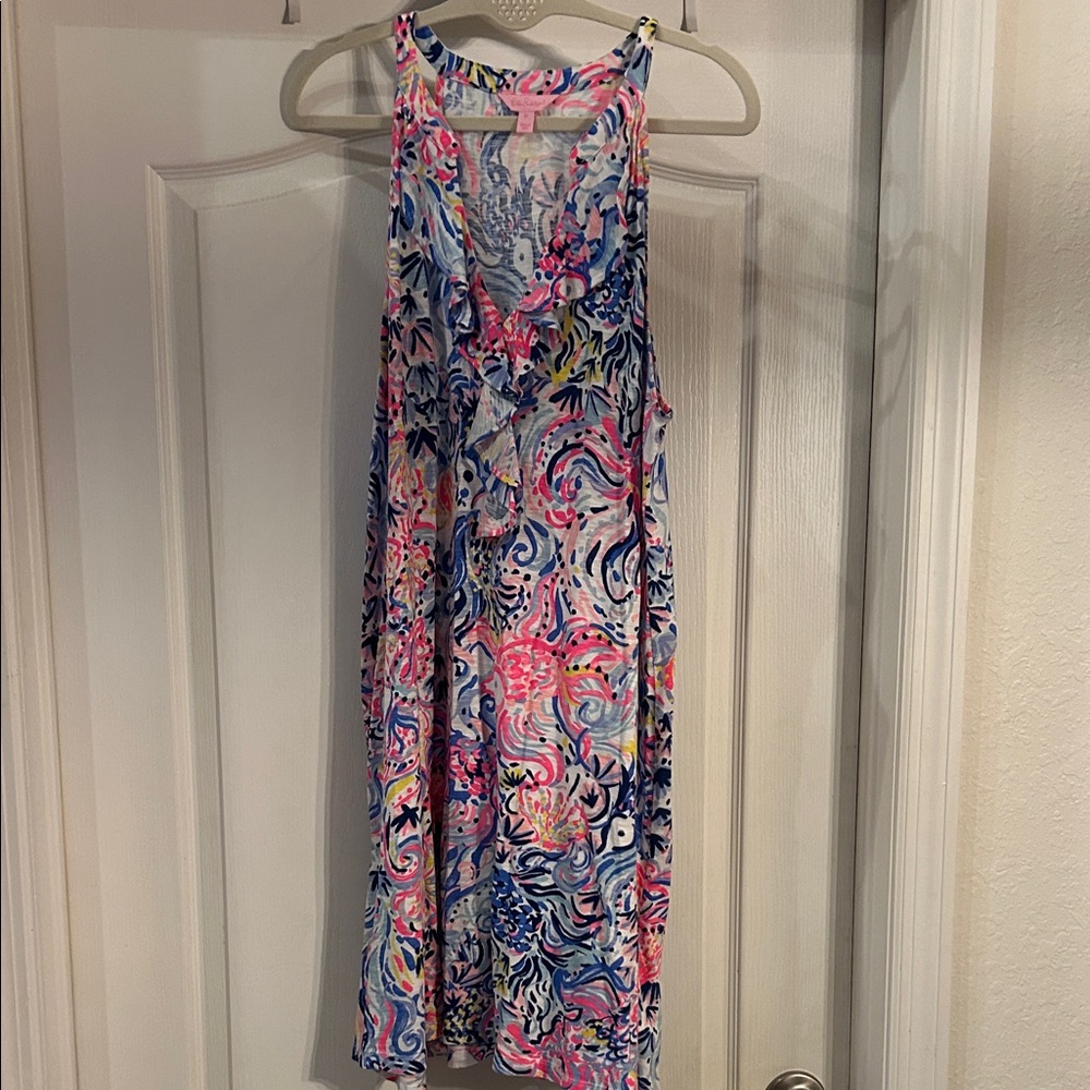 Lilly Pulitzer Vibrant Blue and Pink Dress